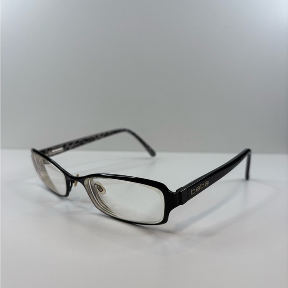 FRAMES ONLY- BEBE AGLOW BB5009 JET Eyeglasses 53•17•135 - Picture 3 of 16